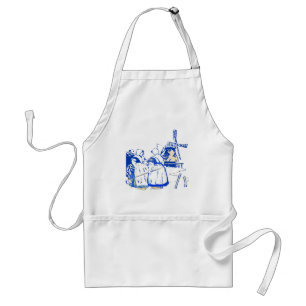 Delantal Mujeres holandesas en el molino de viento