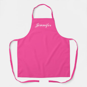Delantal Mujeres Magenta Guión Rosado Caliente Monograma Ch
