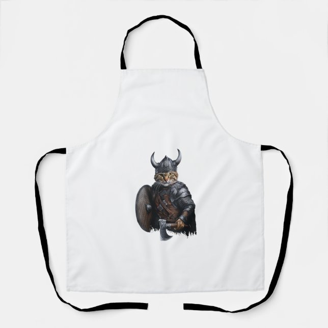 Delantal Mujeres Viking Cat V-Neck _1 (Anverso)