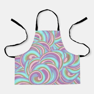 Delantal Multicolor Swirls Pattern
