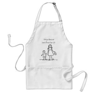 Delantal Mummy y yo Apron (nombres de Personalizares)