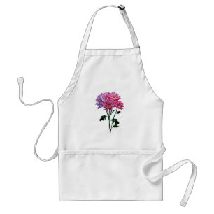 Delantal Mums Rosa y Lavanda
