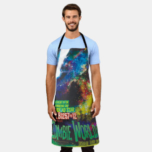 Delantal Mundos Zombi Halloween Galaxia de Terrores