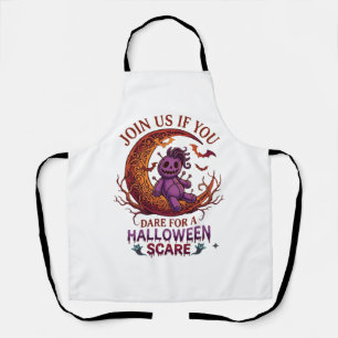 Delantal Muñeca Voodoo Crescente de Halloween Atrevida Mora