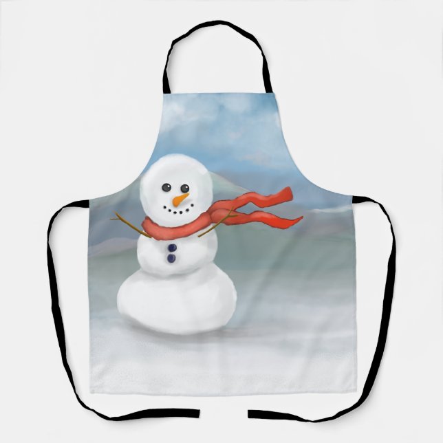 Delantal Muñeco de nieve (Anverso)