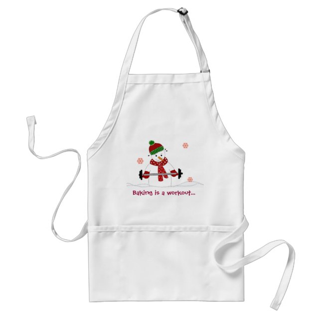 Delantal Muñeco de nieve con dicho dulce (Frente)
