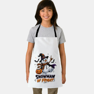 Delantal Muñeco de nieve de terror Halloween