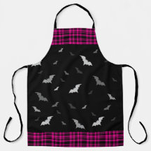 Murciélagos de vampiros góticos tocan apron negro 