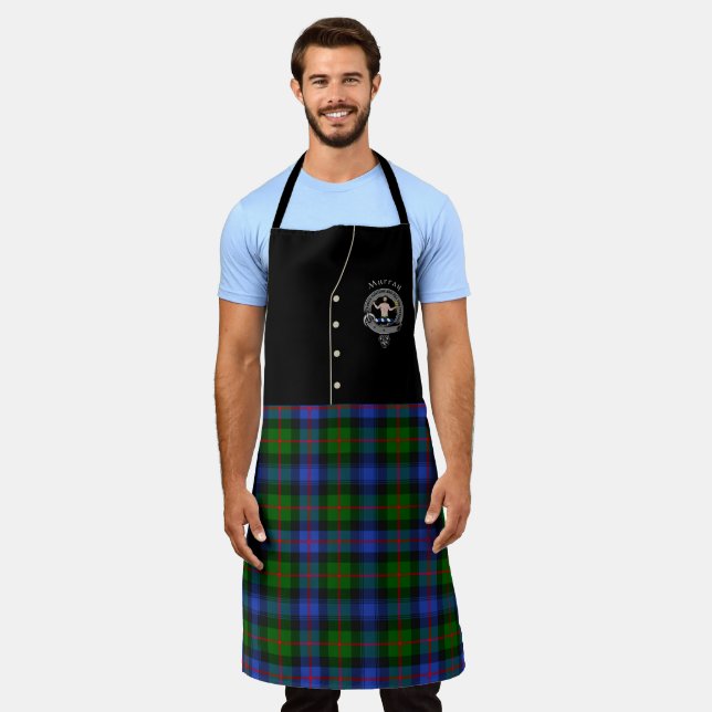 Delantal Murray of Atholl Clan Badge & Tartan Kilt Apron (Gastado)