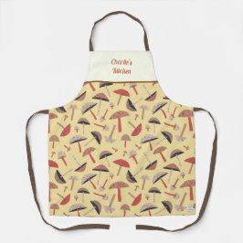 Delantal Musgos salvajes Retro Cute Botánico