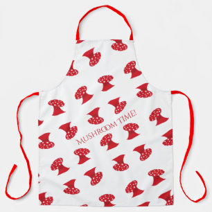 Delantal Mushroom rojo