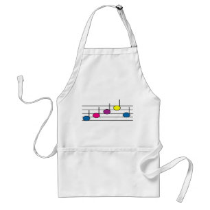 Delantal Music Notes Musical Colorful