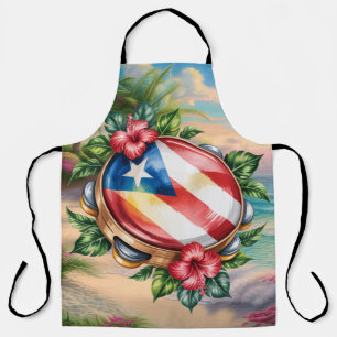 Delantal Música de playa de la isla de Puerto Rico
