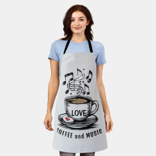 Delantal Música y Café