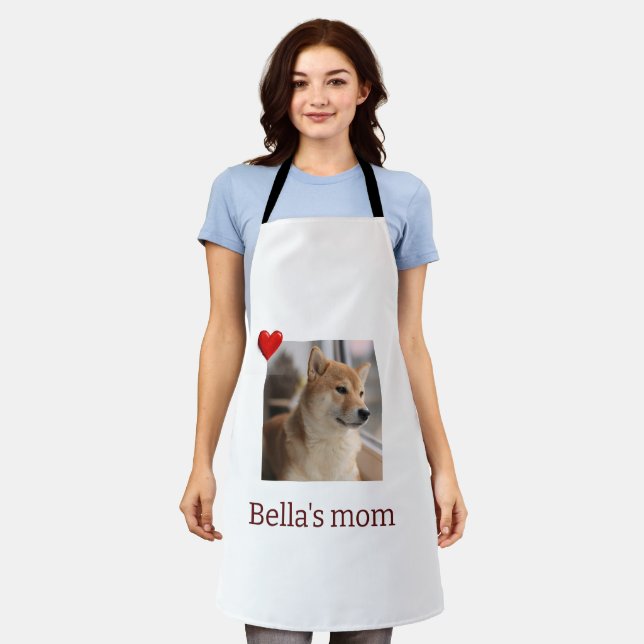 Delantal My Dog, My Heart – Personalized Dog Mom Apron (Gastado)