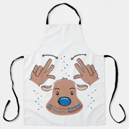Delantal My favorite Reindeer in Sign Language