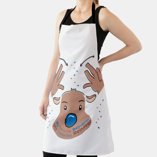 Delantal My favorite Reindeer in Sign Language (in situ)