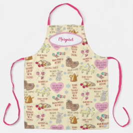 Delantal My Favorite Things Cute Buttercream Yellow Holiday