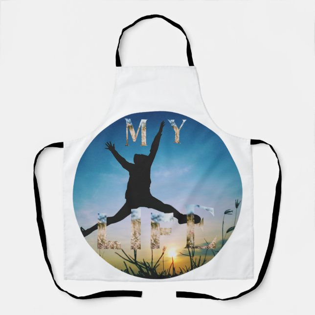 Delantal My Life – Inspirational Nature Design Apron (Anverso)