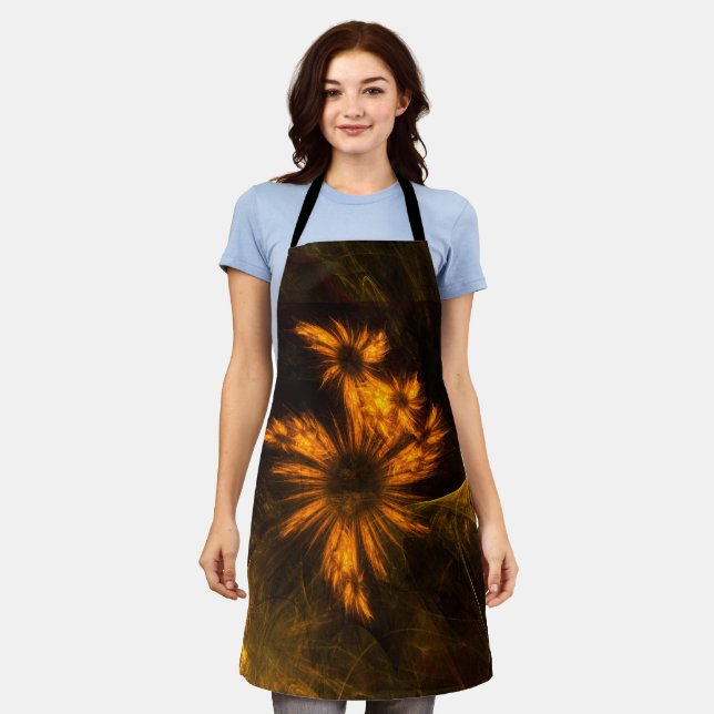 Delantal Mystique Garden Resumen Arte Apron (Gastado)