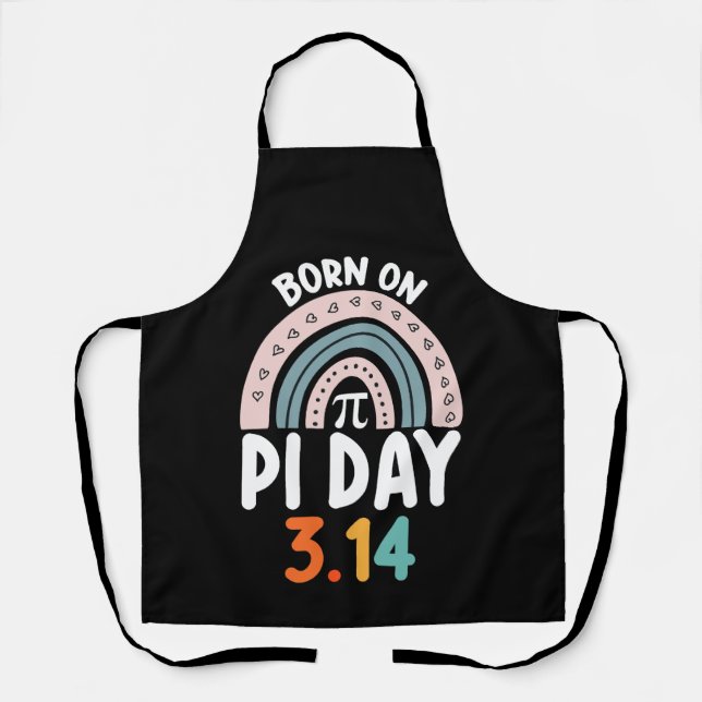 Delantal Nacido El Día De La Pi Cumpleaños Math Funny (Anverso)