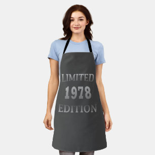 Delantal Nacido en 1978 como regalo de cumpleaños