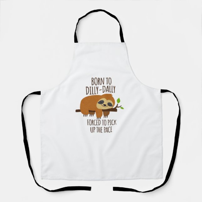 Delantal Nacido En Dilly Dally Fored Para Recoger El Ritmo (Anverso)