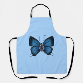 Delantal Nacimiento personalizado de septiembre mariposa az