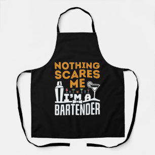 Delantal Nada me asusta, soy barman
