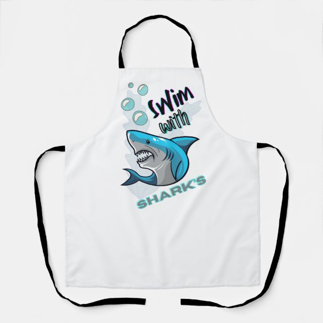 Delantal nadar con tiburones (Anverso)