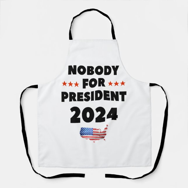 Delantal Nadie para Presidente 2024 (Anverso)