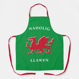 Delantal Nadolig Llawen Welsh Simple Celtic Merry Christmas