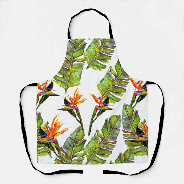 Delantal Nail Art Tropical (Anverso)