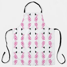 Nail Poland Patterned Apron For Nail Techs.