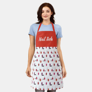 Delantal Nail Polish Spa Y Salon Apron Personalizado