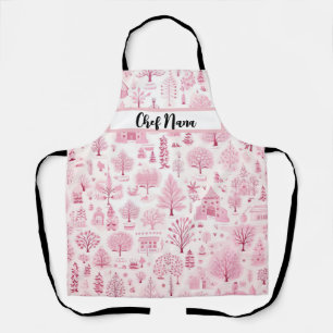 Delantal Nana Navidades de Winterscape Snowy Wonderland ros