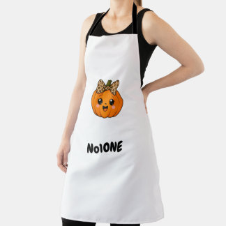 Delantal Naranja Adorable Pequeña Calabaza Halloween Person