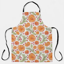 Naranja, Cranberry y Rosemary Holiday Watercolor