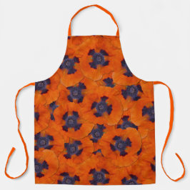 Delantal Naranja de escarlata Poppy Patrón sin problemas
