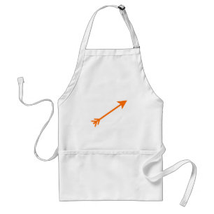 Delantal Naranja de flecha 35deg Los regalos de Zazzle del