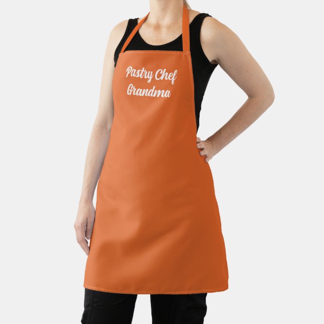 Delantal Naranja de restricción personalizada (in situ)