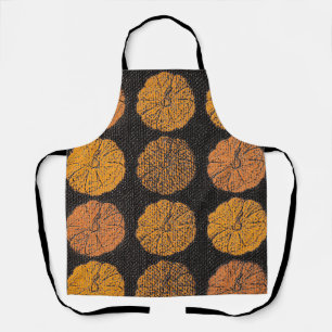 Delantal Naranja del patrón de calabaza