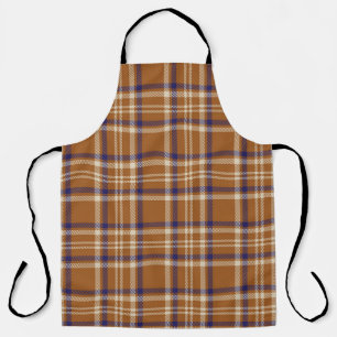Delantal Naranja Glen Plaid texturizado patternabstracto si
