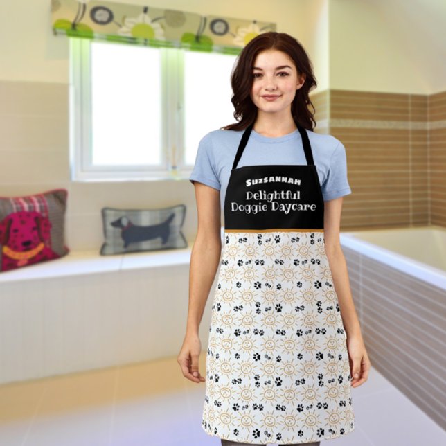 Delantal Naranja Mano Dibujó Patrón De Palas Solares Cuidad (Subido por el creador)