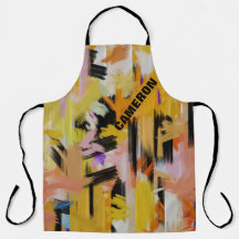 Naranja moderno Resumen de pintura personalizada