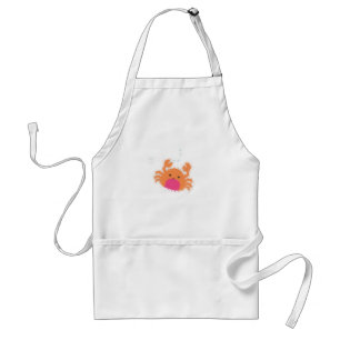 Delantal Naranja Personalizado Cangrejo
