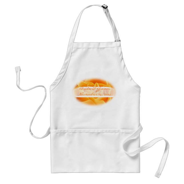 Delantal Naranja Rosa Boda Aprons (Frente)