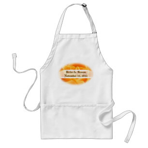 Delantal Naranja Rosa Boda Aprons
