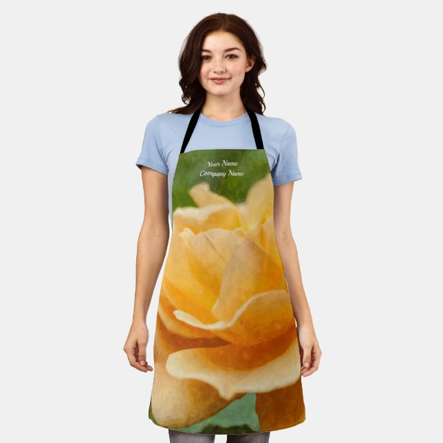 Delantal Naranja Rosa Painterly Apron (Gastado)
