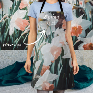 Delantal Naranjas blancos en el jardín de primavera